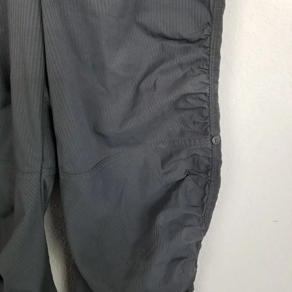 Champion‎ Elastic Waist Gray Ruche Leg Pants Size M